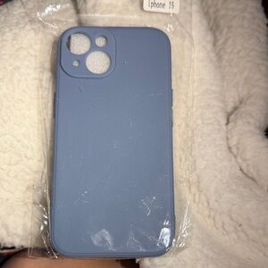 iPhone 15 Blue Silicone Case